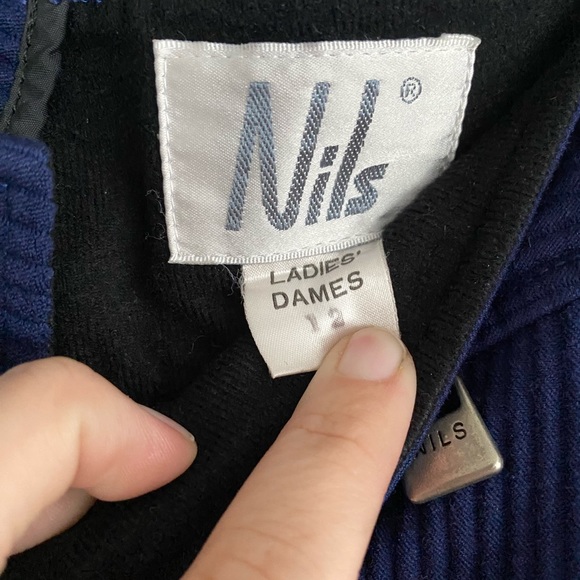 NILS Ski Pants Womens Size 12 High Waist Stirrup Style Blue Outdoors Active - Picture 2 of 11